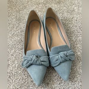 M.Gemi Abbracci Women's Suede Flats in Blue Stone EU41